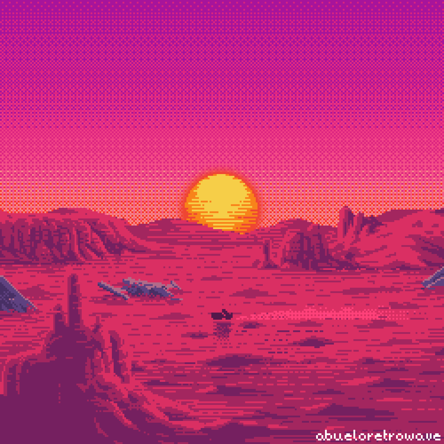 Пиксельное солнце