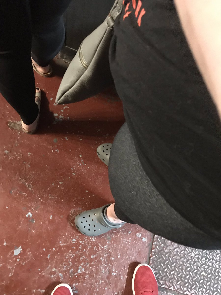 hmdix's tweet photo. someone spilled their drink but @OhhhYesJess is wearing her crocs so she’s okay. https://t.co/038wvpueNz