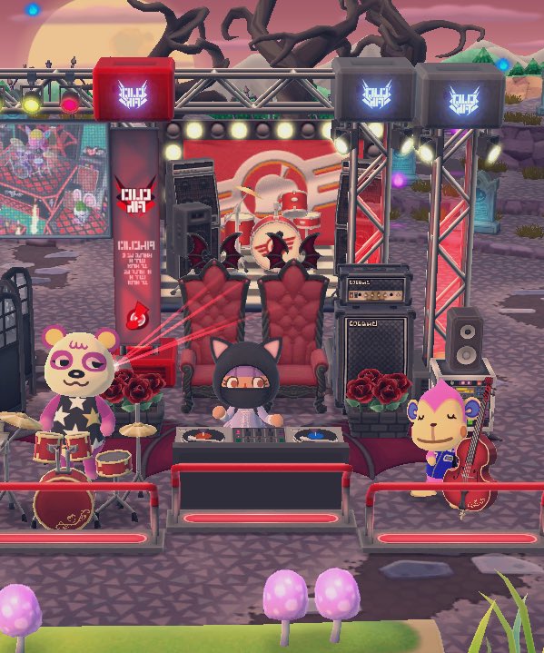 meow_mber's tweet photo. The Kat Kafe n’ Venue had a successful grand opening today, with VIP shows and everything from catnaps to catnip; see you there villager!!💜❤️🎊🥁🎧🎷🎊❤️💜
#AnimalCrossing #ACPCBand #acpocketcamp #acpc https://t.co/0JcGhWWr4K