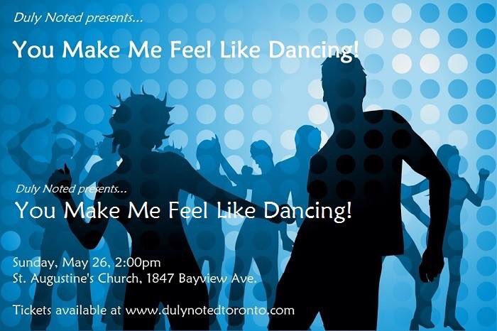 DulyNotedTO's tweet photo. No plans for tomorrow afternoon? Join us for a concert that will make you feel like dancing!!! https://t.co/7B2W7sFwzt