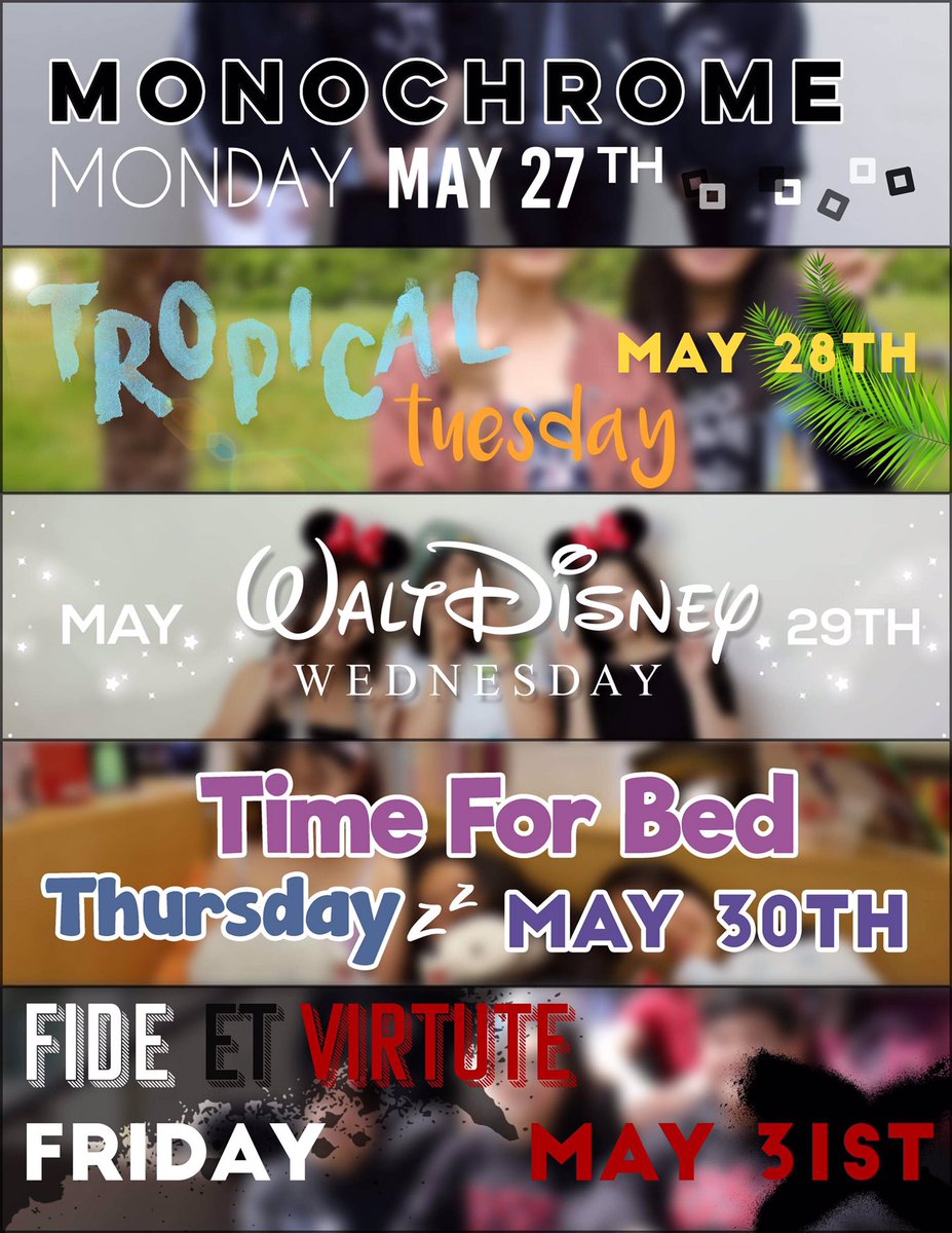 GLADSSC's tweet photo. LAST SPIRIT WEEK OF THE YEAR!

HEY GLADIATORS! THIS WILL BE THE LAST SPIRIT WEEK OF THE YEAR SO JOIN IN!

This spirit week will be:

Monochrome Monday
Tropical Tuesday
Walt Disney Wednesday
Time for Bed Thursday
Fide et Virtute Friday https://t.co/P65SJholhk
