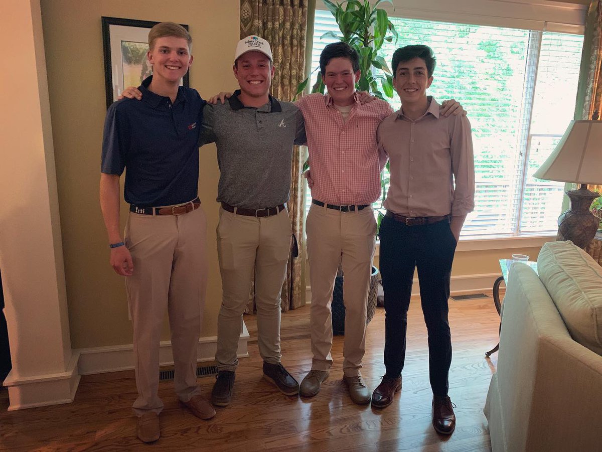 JoeDumphyGolf's tweet photo. Here are this year’s Joe Dumphy Memorial Golf Scholarship recipients! From North Forsyth, Hunter Galbraith, Parker Vaughn, and Drew Nizialek received awards. The Central High recipient was Jake Scharff. He is the first golf scholarship recipient from Central! https://t.co/w0pw2tIhZQ