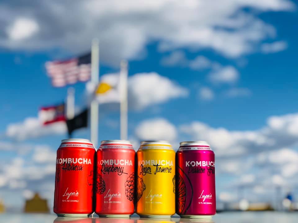 You can now get the kombucha you love from <a href="/LupasKitchen/">Lupa's Kitchen</a> in a 12 oz. can size. 

Made from live kombucha culture and organic, flavorful ingredients, these probiotic drinks are great for keeping cool on hot summer days. 

Shop --> bit.ly/2wjIc9J