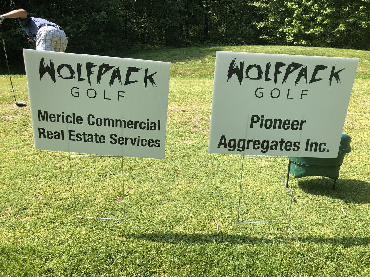 area_golf's tweet photo. Thanks to our sponsors we had a wonderful event. We couldn’t do it without you. Thank you for supporting the Wolfpack golf team and it’s student athletes! https://t.co/QZVfMA5c7s