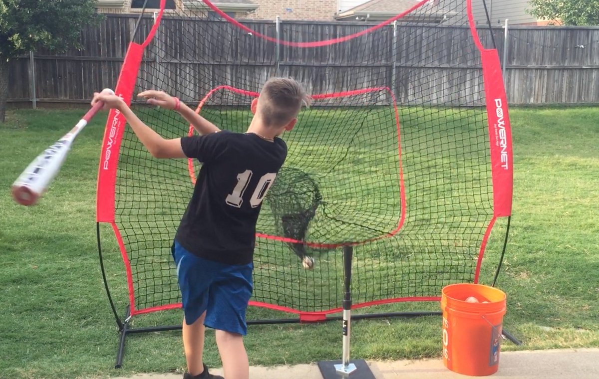 DWMcCandless's tweet photo. Day 7 #powernet challenge for Cayden #outworkoutplay #baseballlife #baseballgear @powernet_baseball @PowerNetSports https://t.co/vRD76cUlTR