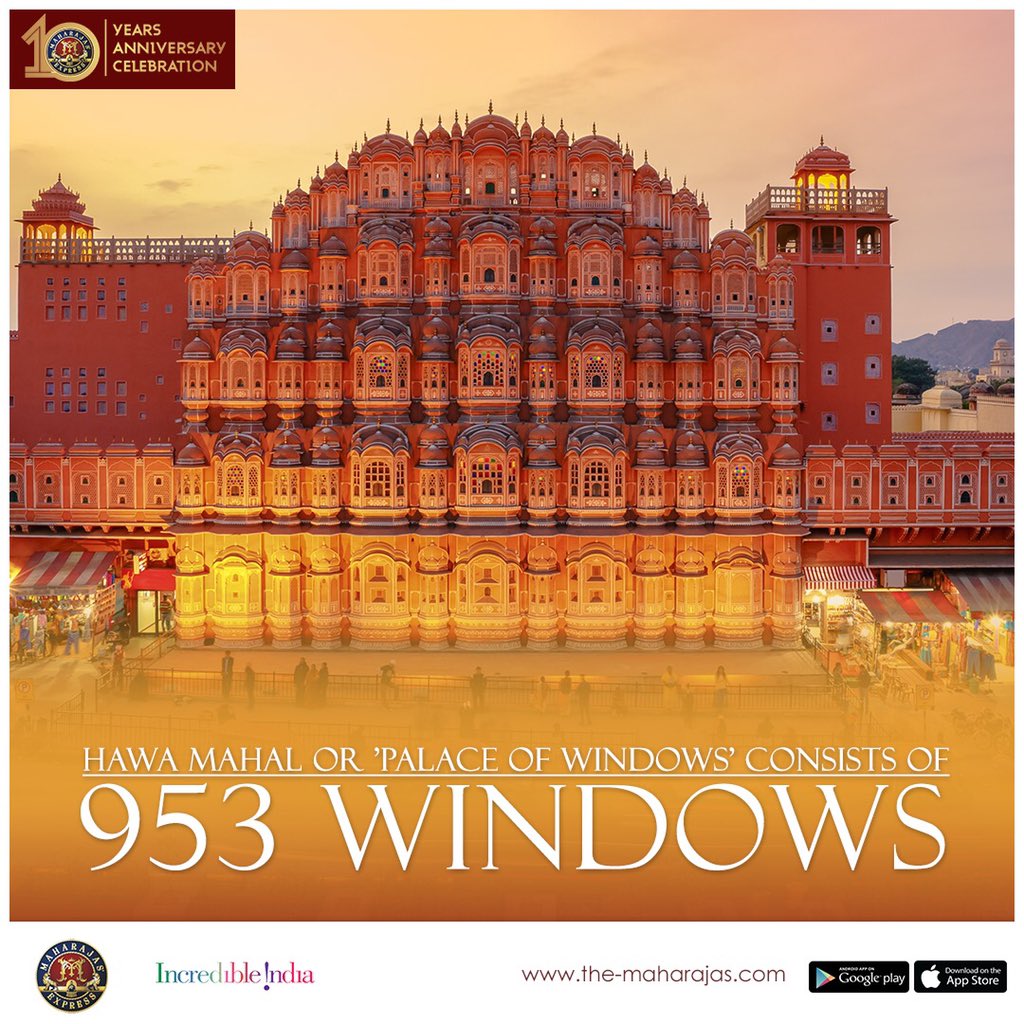IRCTCofficial's tweet photo. Hawa Mahal- a palace was built so that Royal Ladies could observe everyday street life without being seen. Experience this and much more, visit: https://t.co/5wfSGNbSUo
#Indiandestination #TheMaharajasExpress #IncredibleIndia #luxurytrain #luxurytravel #tourism #travelindia https://t.co/ssGrre4dEv
