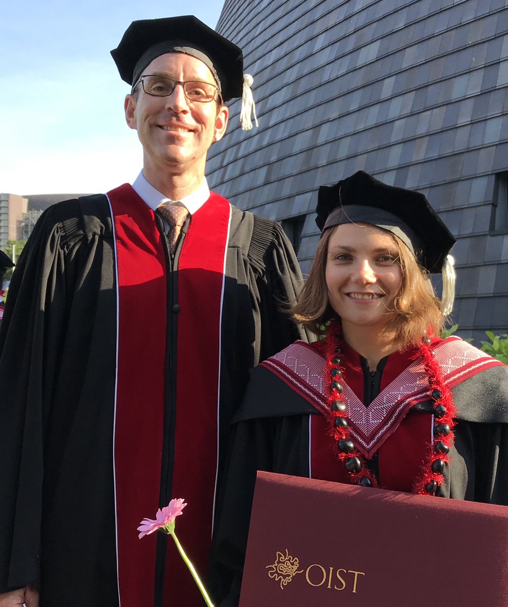 thomasbusch's tweet image. Graduation Day at #OIST. Congratulations Irina for making valuable contributions to exactly solvable models. #quantum #ultracold #WomenInStem #QSU