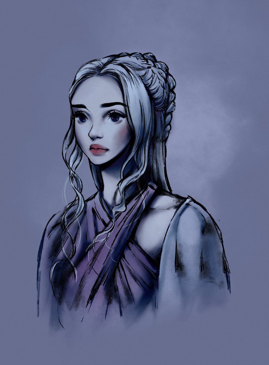 CometJuice's tweet photo. You’ll always be my Queen ❤️ #Daenerys #Targaryen #youdeservedbetter #GoT #gameofthrones #fanart #dany #procreate #queen #dragon https://t.co/22O4Zi6hDi