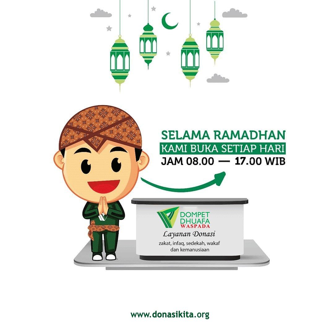 #JanganTakutBerzakat gerai kita buka terus yaaa sampai pukul 17.00