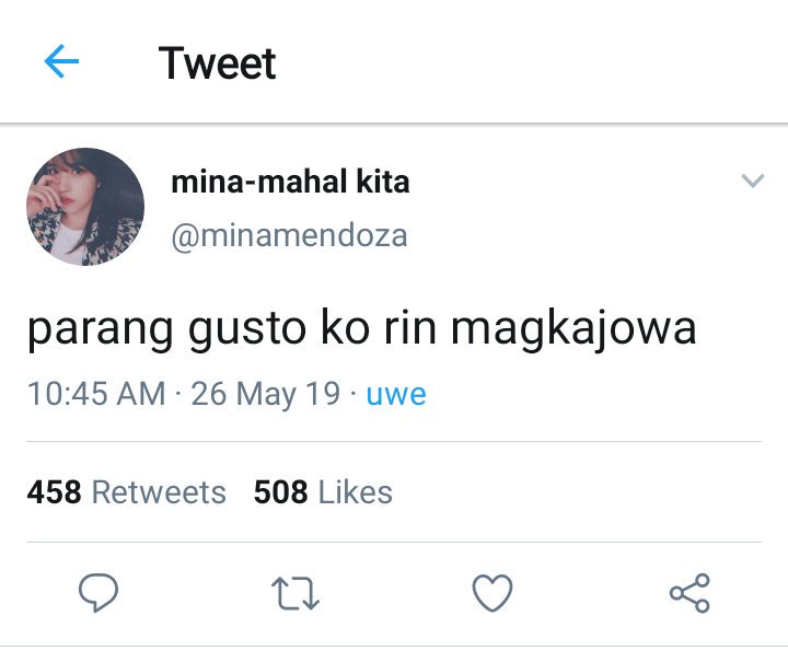 chaeberriesmina's tweet photo. michaeng tagalog au crack BASTA HALO HALO

Kung saan si Mina ay isang straight at sikat na high school student mapa-social media pa yan o eskwelahan, Si Chaeyoung naman ay bi high school student na once in a blue moon lang kung pumasok, at laging nagrreply sa mga tweets ni Mina. https://t.co/wUDYjP0TzA