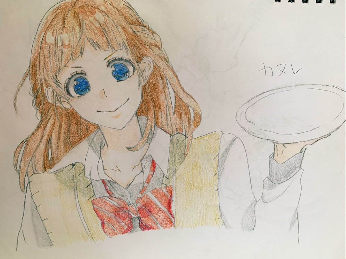 さき Saki 過去絵4 Honeyworks カヌレ 模写です Honeyworks 描いてみた イラスト 色鉛筆