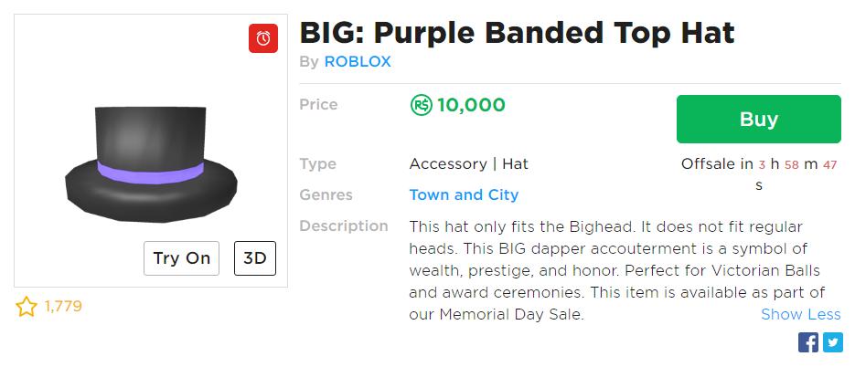 Ivy On Twitter Roblox Just Put The Big Purple Banded Top Hat Up For A Four Hour Rental Do Not Buy It - roblox just put the big purple banded roblox purple top hat Ivy On Twitter Roblox Just Put The Big Purple Banded Top Hat Up For A Four Hour Rental Do Not Buy It - roblox purple top hat