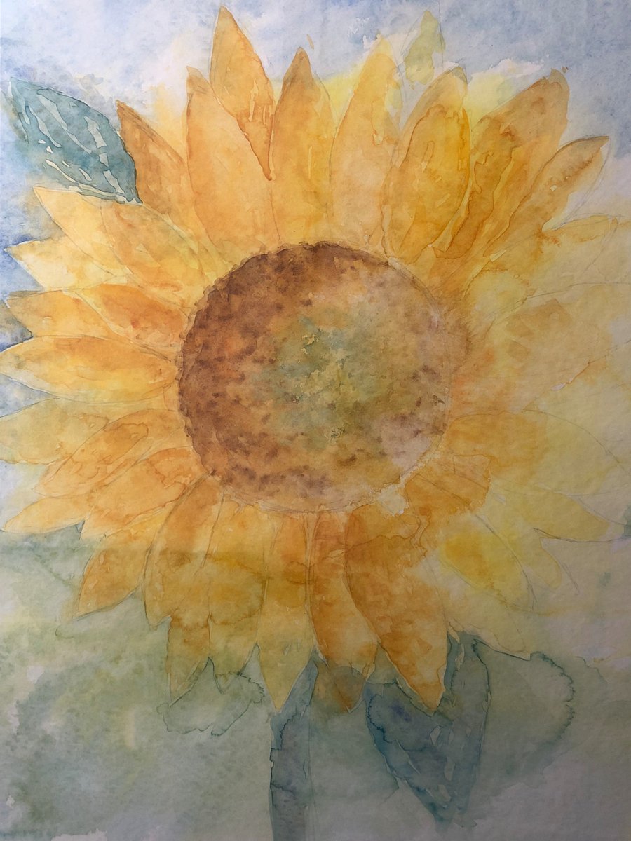 KJH__11's tweet photo. @9AbbeyOZ I used to do watercolours and pastels mainly and had a phase of painting lots of flowers. I just pulled this old sunflower painting of mine out of storage. its fully framed and is going back on the wall for some inspiration. Got some new art supplies and felt today! https://t.co/1kK1YKikKy