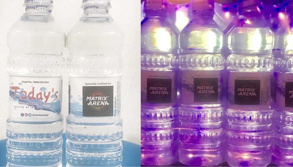 TheTodaysWater's tweet photo. Customised 500ml bottles for #matrixarena #customisedbottle #customisedpackaging #customisedwaterbottle https://t.co/VRiTafhb62