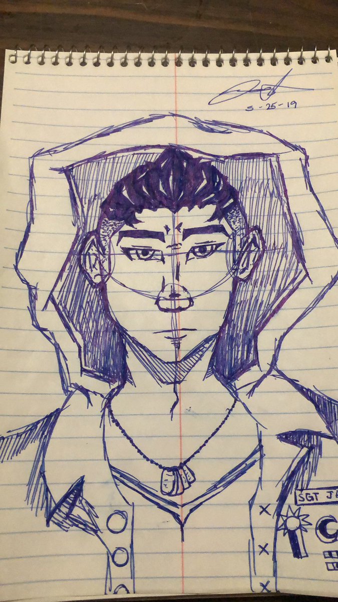 || My perception of Jasper when he was working for the military. My own art pin only.