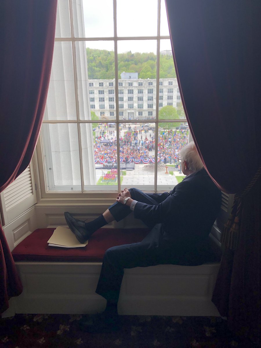 shannondjackson's tweet image. Today was a special day. Thank you Vt for coming out for a memorable rally. Honored to have worked with a dedicated staff, great people in Montpelier, and an army of volunteers. #vtpoli #BernieInVT
