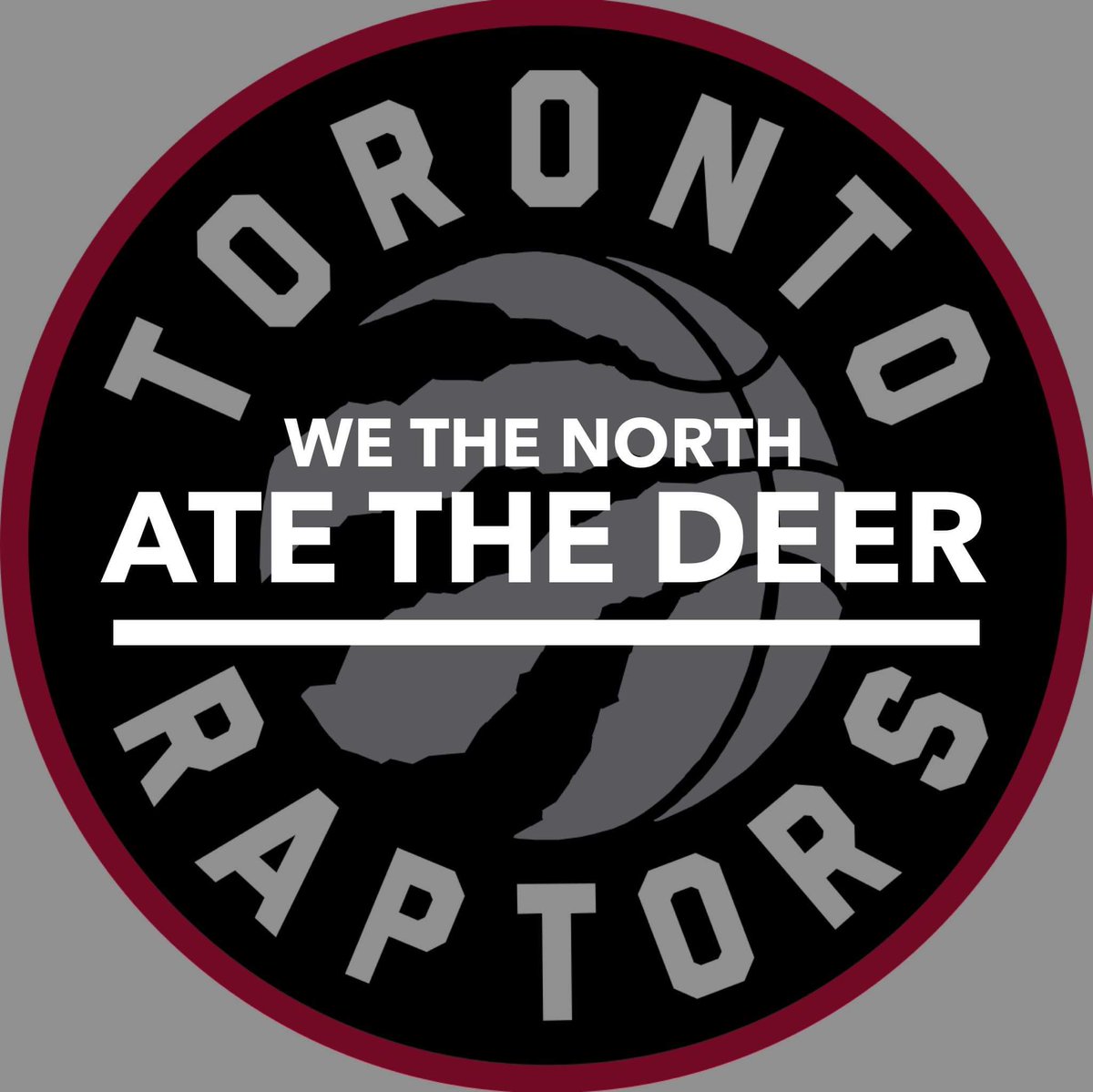 MazharAbbas's tweet photo. WE THE NORTH, ATE THE DEER!

#WeTheNorth 
#Raptors 
#NBAFinals https://t.co/7fxyWRsiZk