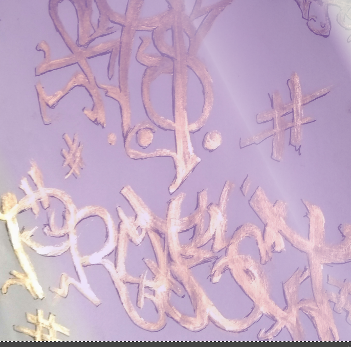 GeekOps_1_3's tweet photo. @Three3ZERO1 graffiti doodlin on that golden #projectFTS tip ๐โ๐ป https://t.co/kX8Ugjzbon