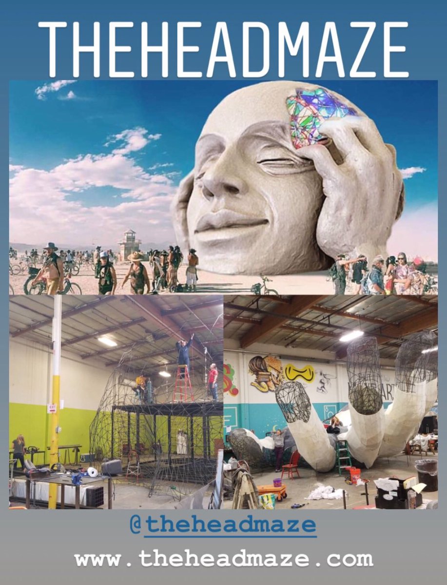 dancetronauts's tweet photo. Burning Man doesn’t make the Art, Burners do )’(
https://t.co/5iTa1e5SPT
https://t.co/p1WeFTD2wv
#theheadmaze #headmaze #burningman #burningmantickets #bm2019 #art #gofundme #kickstarter #ArtistOnTwitter https://t.co/dyvmshCKGX