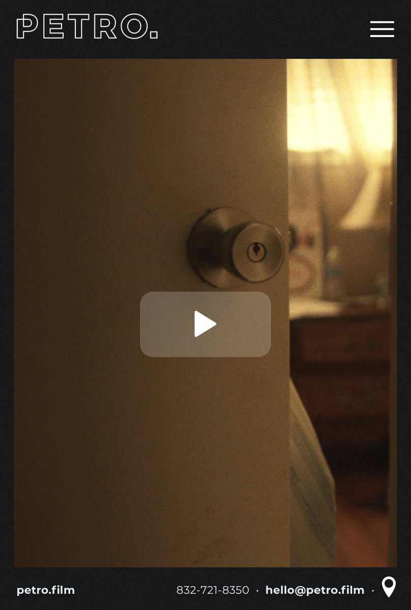 letsfeelthings's tweet image. New brand. New site. New work: Petro.film