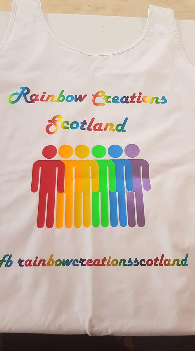 Our events tops are ready 😊 #Pride2019 #PrideMonth #beyourself #LGBT #LoveisLove #colourtheworld @trishygannon <a href="/No26gourock1/">no26gourock</a> @lgbtscotland1🌈👭👬❤🧡💛💚💙💜