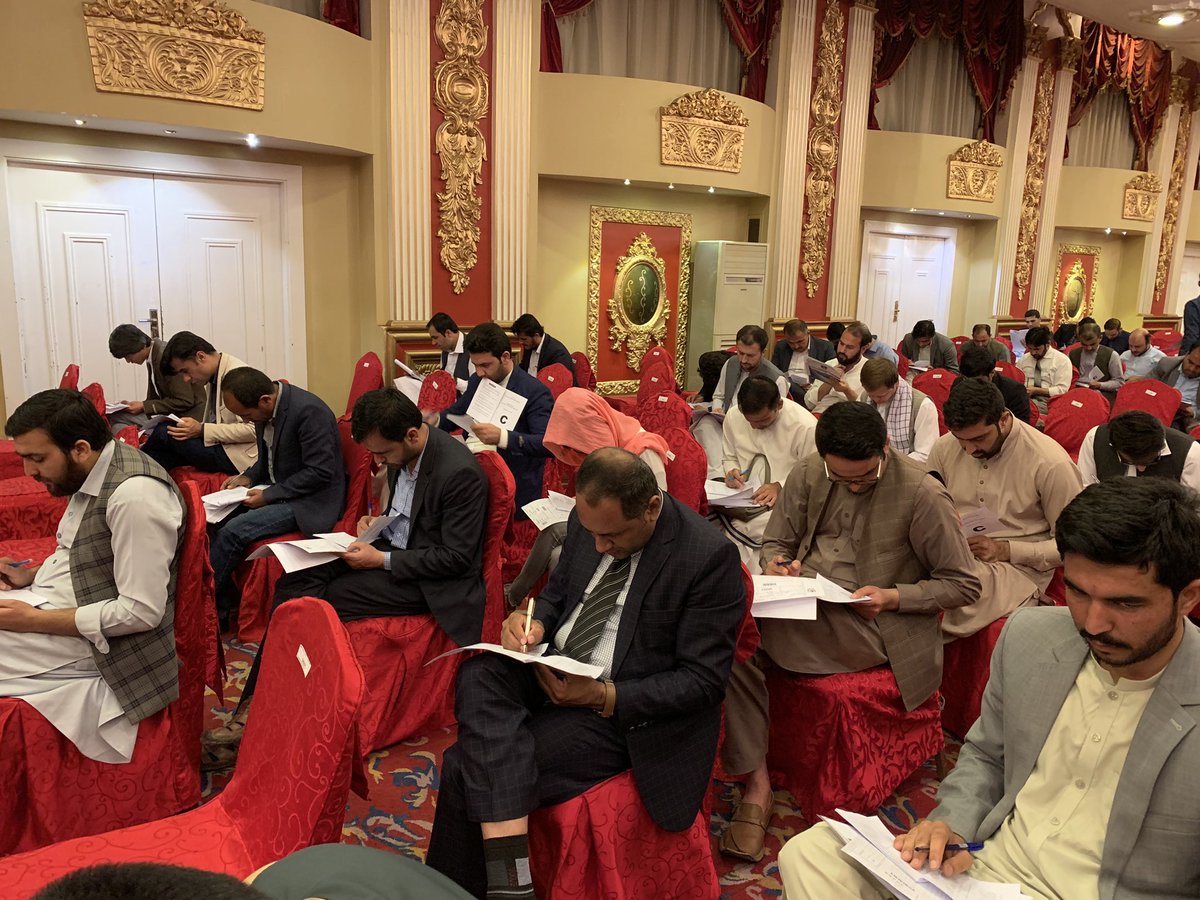 pajhwok's tweet photo. Day 2 of test for Masters program of  #Pakistan’s Allama Iqbal scholarships. for Afghani students, held in Kabul and other big cities of #Afghanistan. @PakEmbKabul says, more than 13k candidates attended the test across Afghanistan. https://t.co/E4Z4AE3AlY