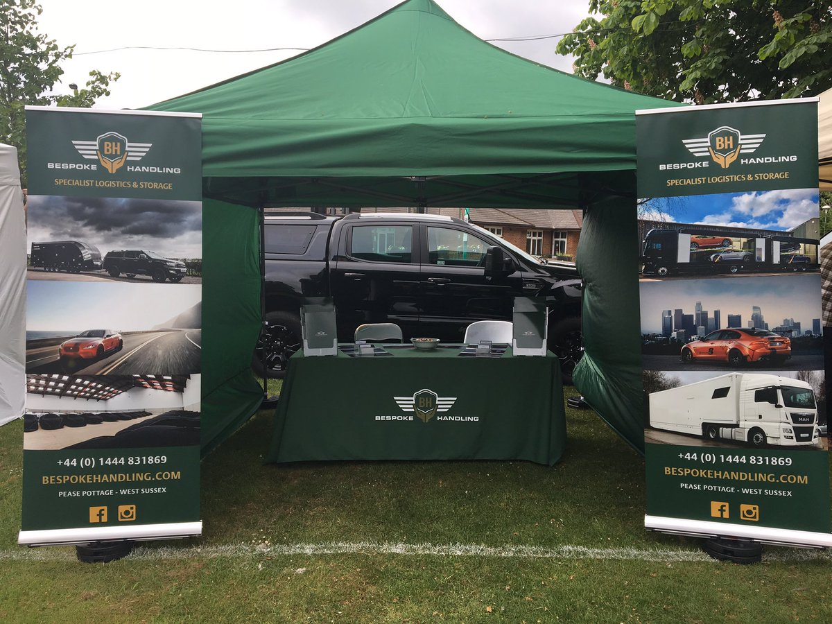 BespokeHandling's tweet photo. We’re all set at he Haslemere Classic Car Show! #classiccarshow #classiccars #classiccartransport #classiccarstorage #logistics #shipping #freight #luxurytransport https://t.co/BLx6C6akCN