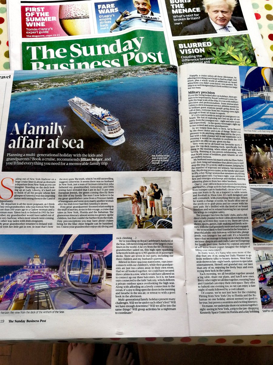 JillianBolger's tweet image. Thinking of going on hols with the grandparents? I may have found the perfect multi-generational trip that keeps everyone happy! Read about my fantastic NYC-Florida-Bahamas cruise with @RoyalCaribbean in today's Sunday Business Post
#familyholidays #cruise #multigen 
@AikenPR