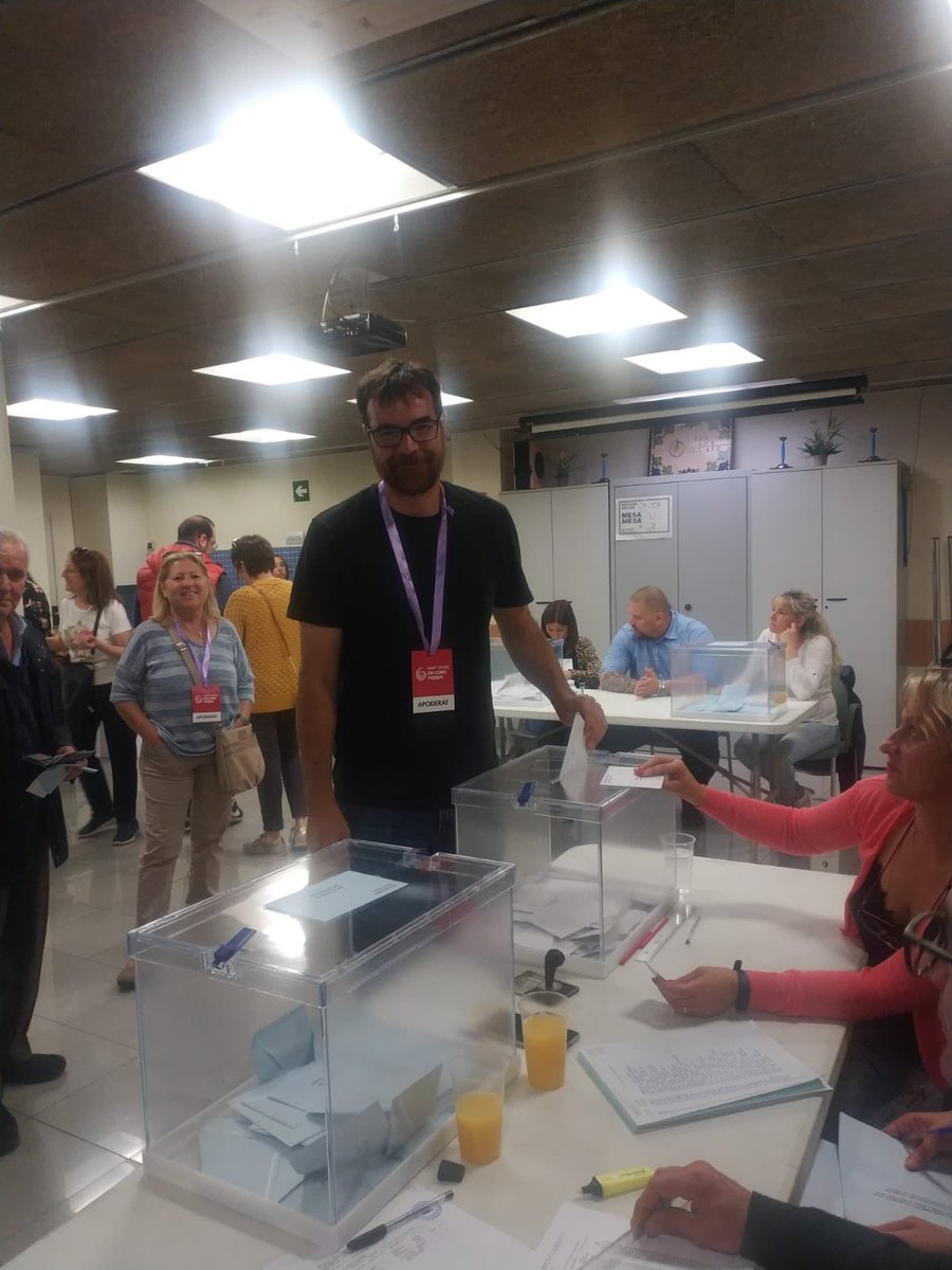 Ja he votat per un #SantVicençDelsHorts més just socialment, més ecologista i més feminista. Els ideals que defensem les companyes i companys de @StVicencEnComu - Podem. #guanyemSantVicenç