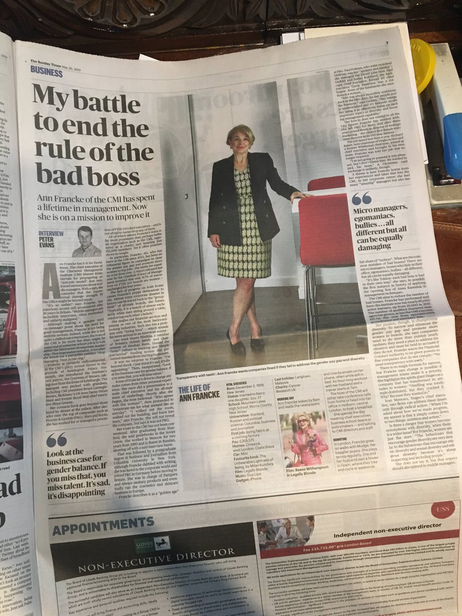 My battle to end the rule of the bad boss in today’s @thesundaytimes mgrs.uk/Qb #BetterManagers <a href="/peterevans10/">Peter Evans</a>