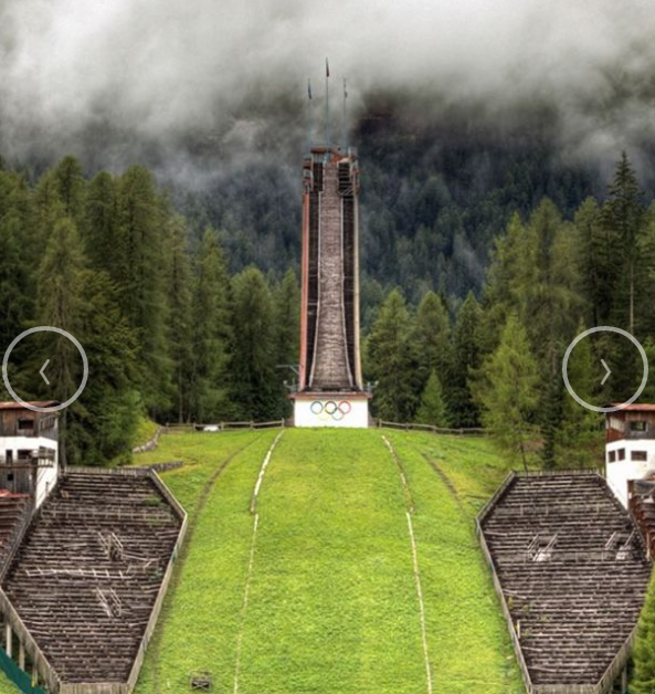 LisaLandrow's tweet photo. "Is it me or this abandonned #olympic ski slope in #Italy looks kinda like a Quidditch #field ?" #harrypotter https://t.co/Vqd3k4B3j1