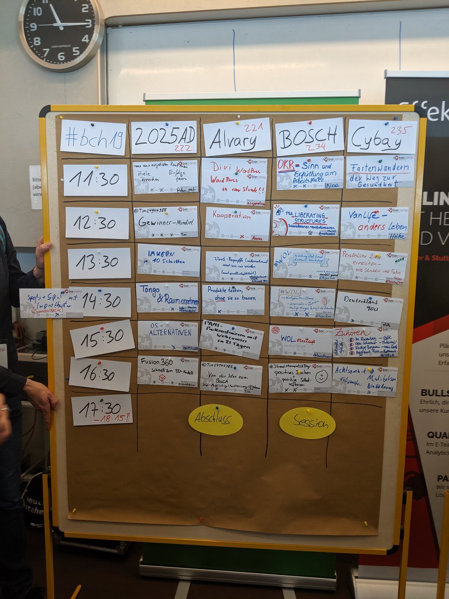 eselsbank's tweet photo. #Sessionboard #bch19 Tag 2 https://t.co/K7OKJ1njCY