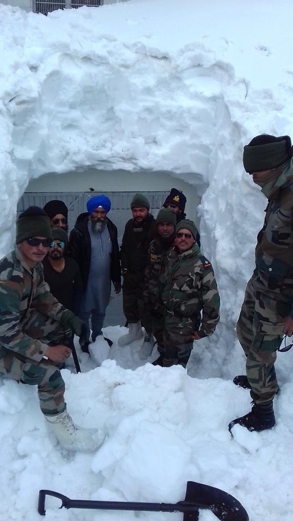 Major Gaurav Arya (Retd) (@majorgauravarya) on Twitter photo Gurudwara Hemkund Sahib will open on 1 June 2019. The Bengal Sappers of the Indian Army are braving the cold & working day and night to make it happen. And with the blessings of Sri Guru Gobind Singh Ji Maharaj it will happen. <a href="/adgpi/">ADG PI - INDIAN ARMY</a>
#DegTegFateh Gurudwara Hemkund Sahib will open on 1 June 2019. The Bengal Sappers of the Indian Army are braving the cold & working day and night to make it happen. And with the blessings of Sri Guru Gobind Singh Ji Maharaj it will happen. <a href="/adgpi/">ADG PI - INDIAN ARMY</a>
#DegTegFateh