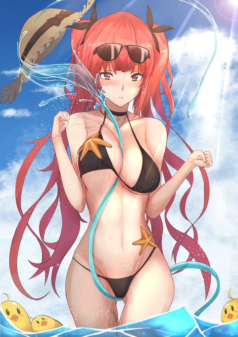 #気温が高いので気が早いが水着絵が見たい 
#アズールレーン 