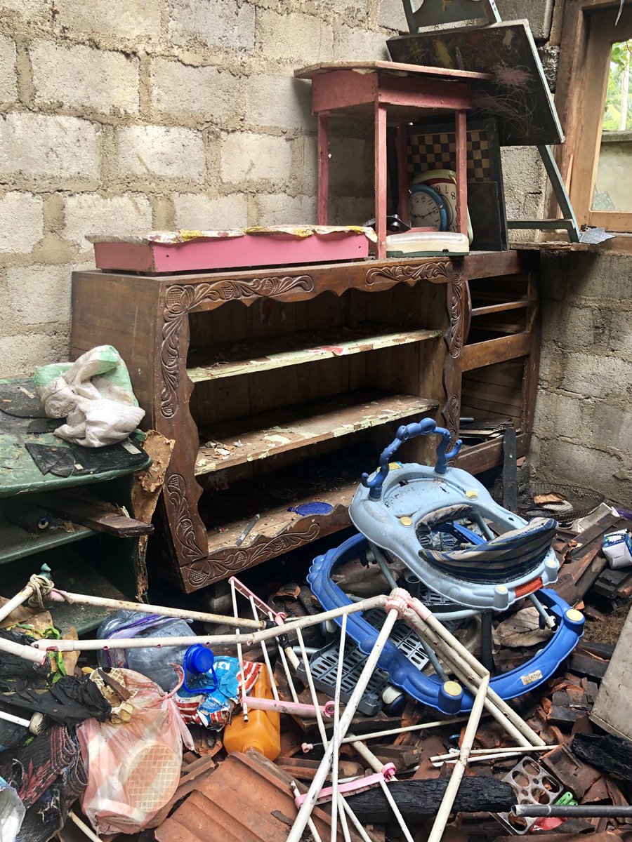 ThyagiR's tweet photo. Last week we visited a few areas affected by anti-Muslim attacks on 13th May. 

What we witnessed was truly devastating 💔

Muslim houses burnt/ransacked in Kottaramulla, #SriLanka. 

#lka https://t.co/dr6HQauENc