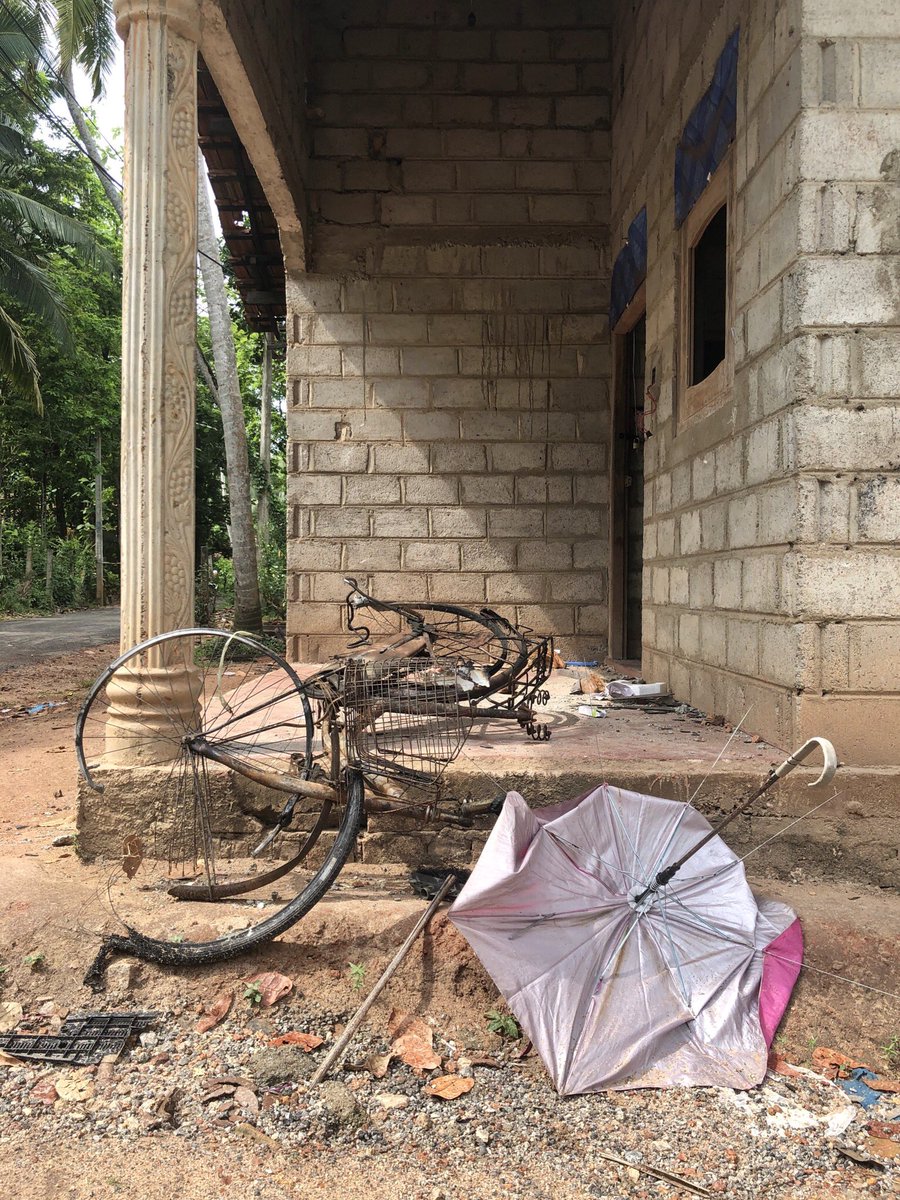 ThyagiR's tweet photo. Last week we visited a few areas affected by anti-Muslim attacks on 13th May. 

What we witnessed was truly devastating 💔

Muslim houses burnt/ransacked in Kottaramulla, #SriLanka. 

#lka https://t.co/dr6HQauENc