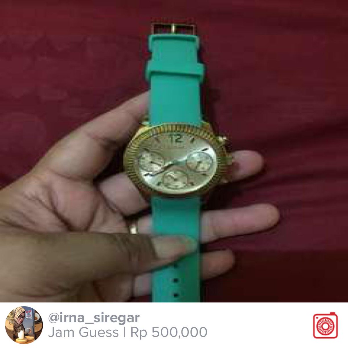 ir_naa's tweet photo. Selling Jam Guess Rp 500,000 https://t.co/icPAvjNlKp #carousell @carousell_id https://t.co/neC13V0LN3