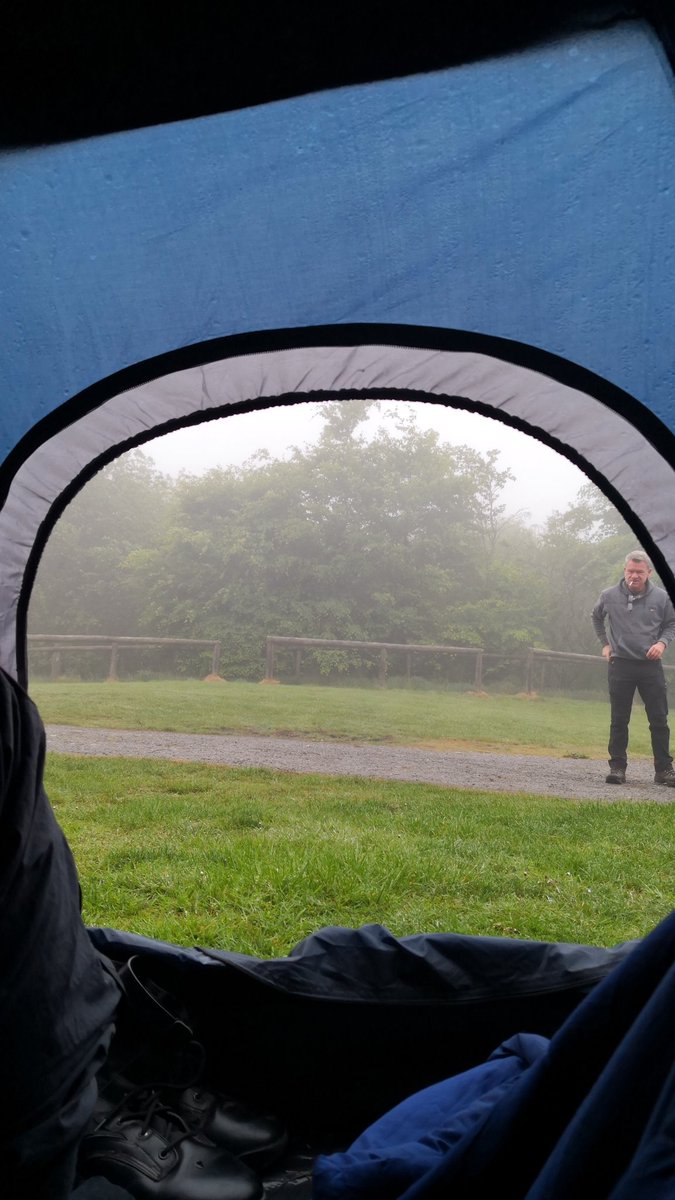 GavTuach's tweet photo. Our Morning View from the tent
#TabYomp Day 02 https://t.co/v5HnADlHM8