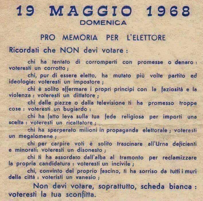 citty1968's tweet image. Pro memoria!!!!
#elezioni2019 #ElezioniEuropee #ElezioniEuropee2019