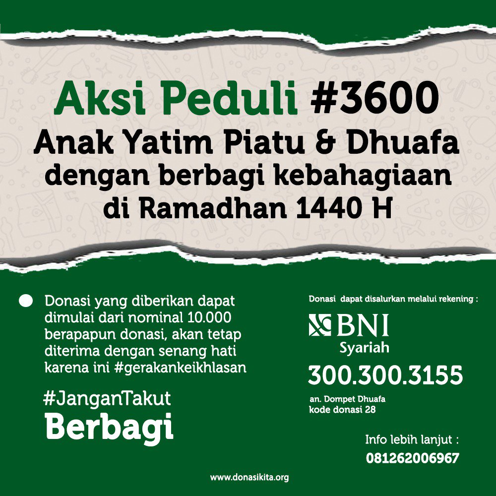 #PeduliAnakYatimPiatudanDhuafa3600
