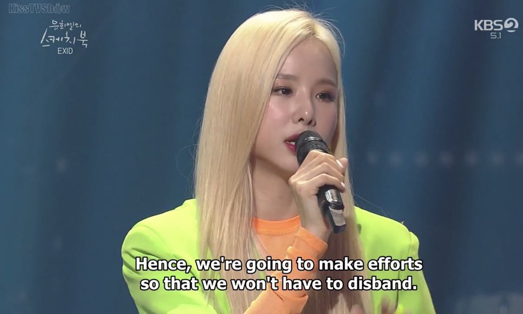 exiddoingthings's tweet image. "we want to stay together as exid"