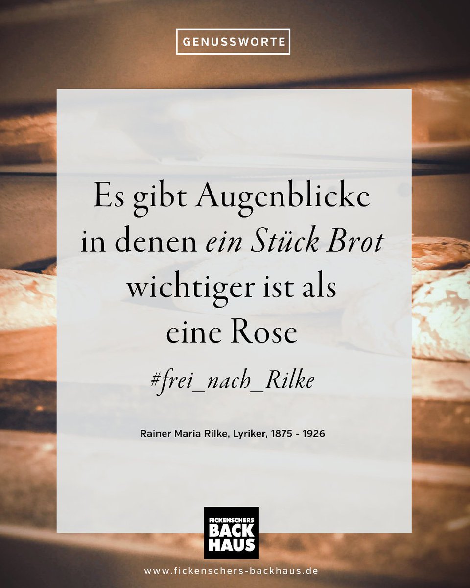 MeinBackhaus's tweet photo. Wir wünschen Euch allen einen wunderschönen Sonntag und schicken wieder ein dickes "Dankeschön" an unser Team, das unsere Kunden auch heute mit ofenfrischen Gebäckspezialitäten verwöhnt. #GenusswortzumSonntag #bakery #tradition #baker #zitate #gedanken #weisheiten #poesie #spruch https://t.co/AHFUs3Y7Aw