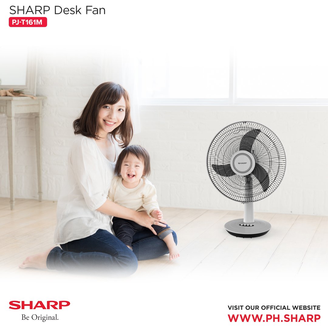 Your safety is our priority! Even after countless usage, the Sharp Electric Fan has a built-in thermal fuse that prevents overheating!