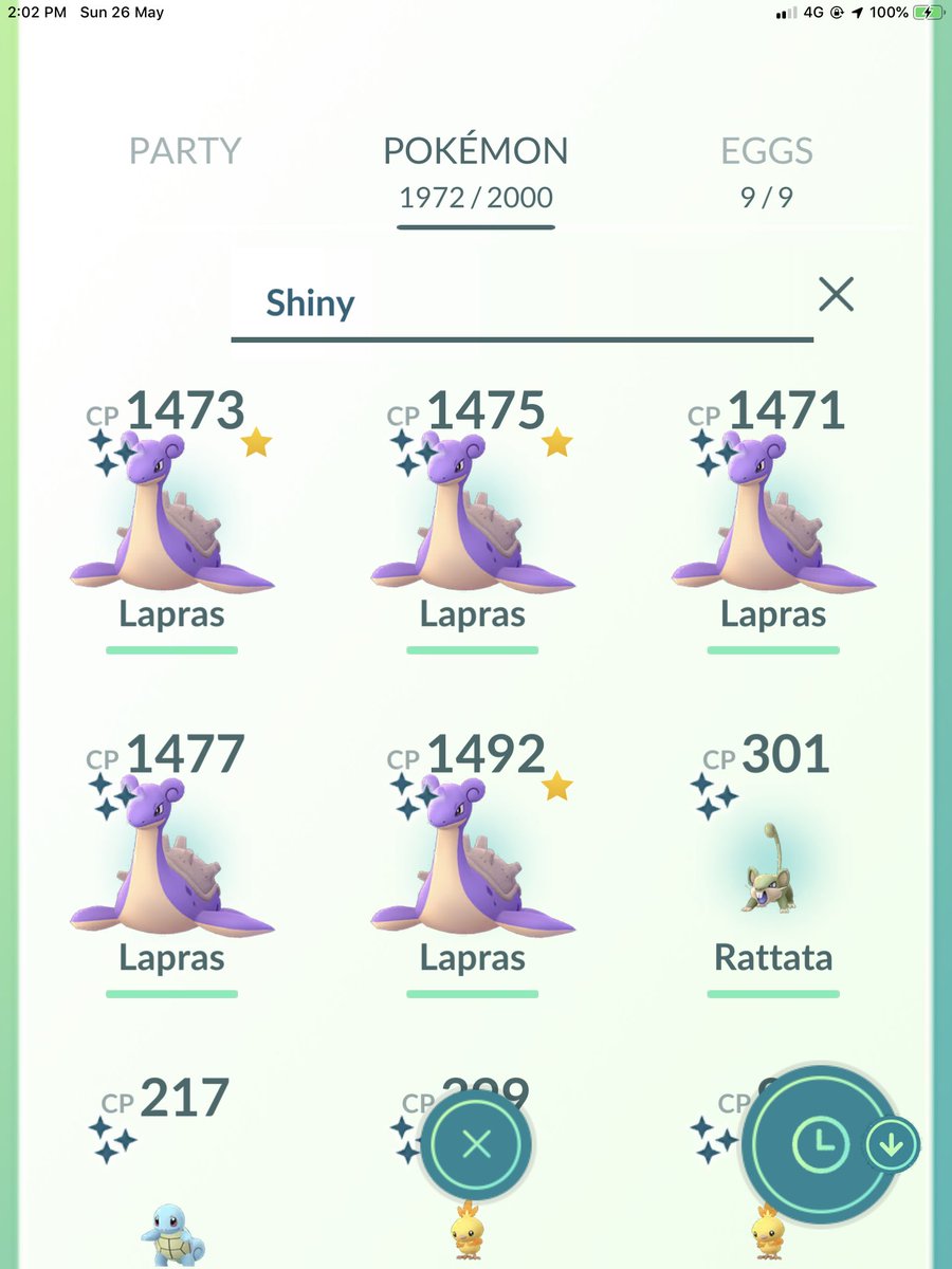 Brandontan91 On Twitter 54 Lapras Raids Done In 3hrs With 5 Shiny Lapras Caught And Goplused A Shiny Rattata Now I Understand Why Lapras Tasks Were Removed Right After The Sentosa