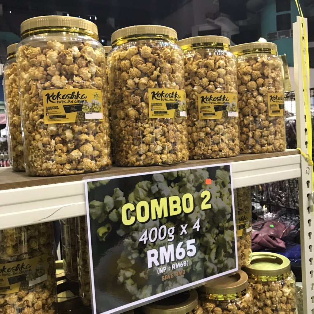MokLapar's tweet photo. Popcorn ni dengar cite VIRAL TERUK!!! Ada jual ni haa kat Karnival Teratak Glam Raya kat booth 163.

Sape pernah try?? 

📌 Stadium Malawati Shah Alam!!! https://t.co/n9ccrY6tth