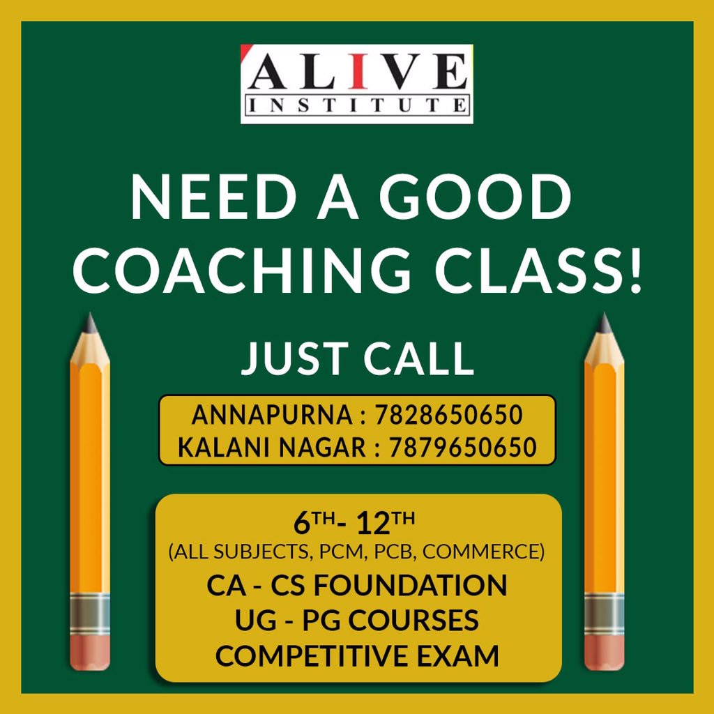 IndoreAlive's tweet image. Admission Open 
For Enquiry Call :
Annapurna : 7828650650,
Kalani_Nagar :7879650650 
#education #life #preparingforlife #lifeofeducation #important #importance #essenceoglife #newbatch #witty #geekstuff #joinnow #institute #prepare #iit #iitjee #aliveindore #coaching #institute