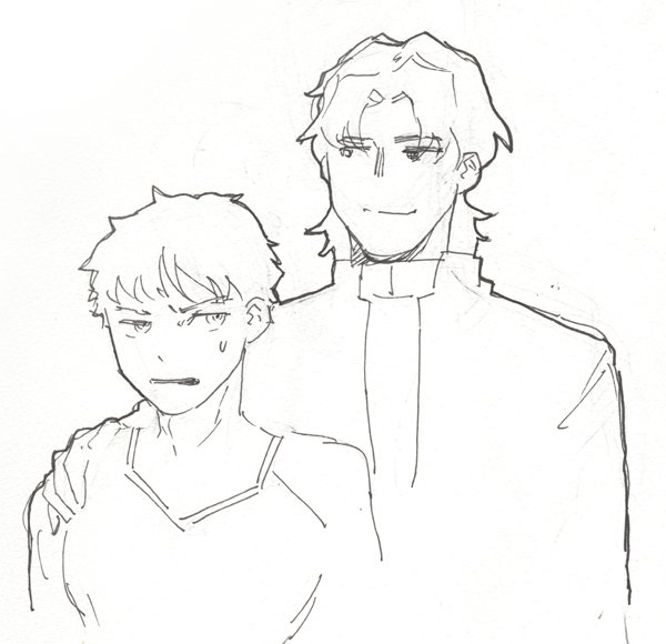 友達2人にスケブで言士描いてもらったー!!めっちゃ可愛い!!おすそ分け♡ 