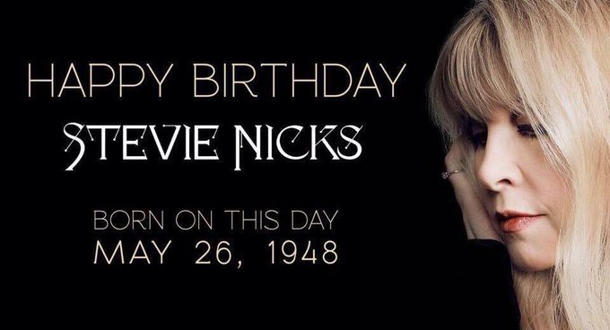To the Gypsy that remains.. Happy Birthday Stevie Nicks!  