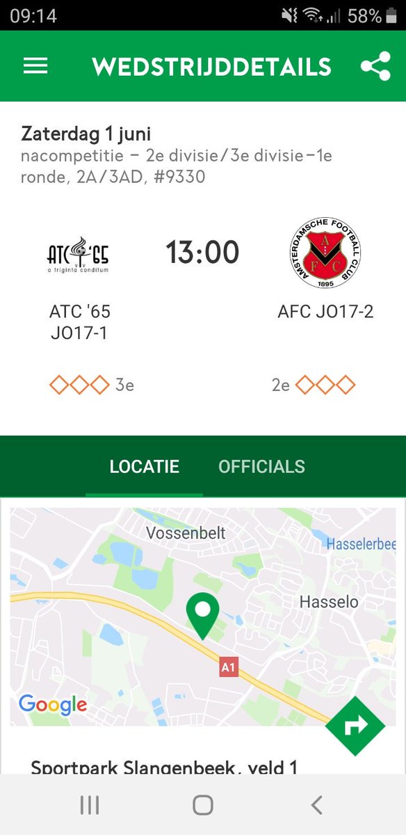 <a href="/ATC65/">v.v. ATC'65</a> tegenstander nacompetitie voor plek in de 2de divisie is bekend het Amsterdamse <a href="/AFC_Amsterdam/">A.F.C. Amsterdam</a> JO17-2 komt naar #Hengelo op 1 juni aftrap 13.00 uur