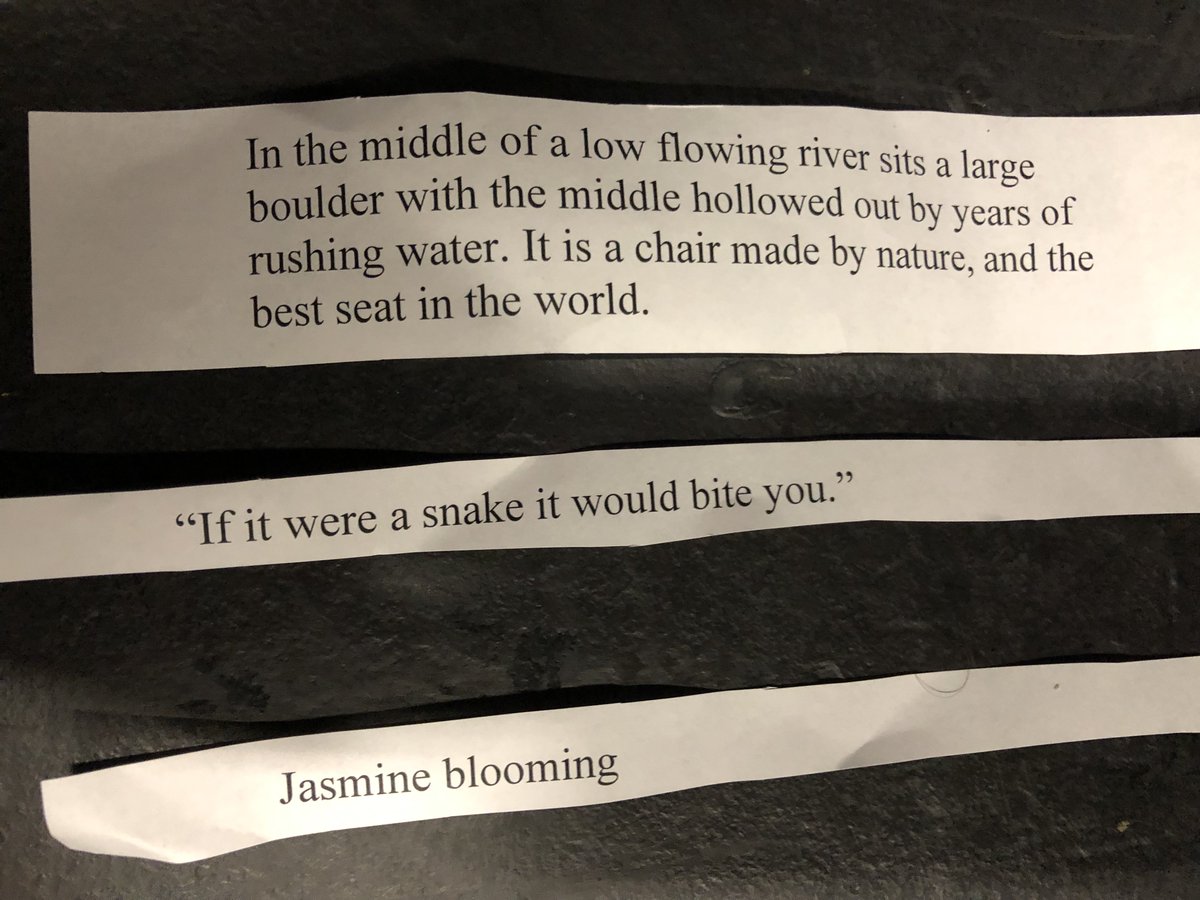 Best of luck to our nine brave playwrights, who drew the following set of prompts! May the words (and coffee) flow for you. A handful of Plays in a Daze tix are still available: playsinadaze.brownpapertickets.com